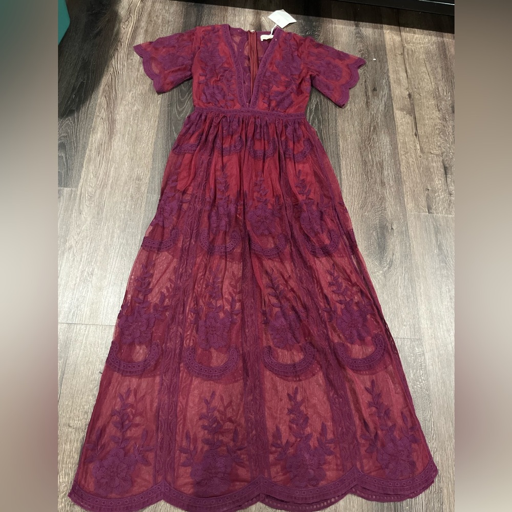 Honey punch romper maxi dress. Size small.